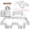 Oenux Simulation Farm Fence Scene Toy Trees House Farmer Unicorn Animals Model Miniature Craft Home Decoration Cute Kids Gift