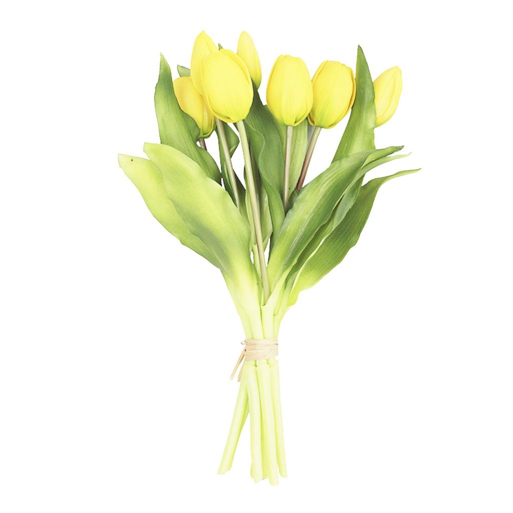 Fake Tulip Bouquet Easy to Maintain and Wipe Clean for Long Lasting Beauty