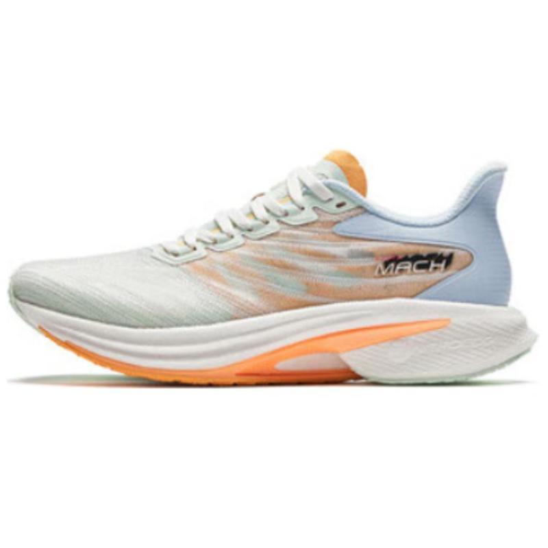 Anta MACH 4.0 Cushioning, Slip Resistant, Rebound Low top Running Shoes Women's Green Blue Orange Sneakers 122425583-1