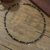 Collier pendentif lune vintage à motif géométrique pour hommes et femmes