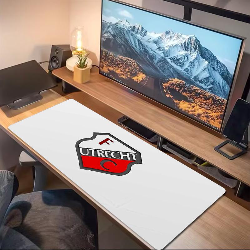 Football Club Utrecht Print  Cushion Non-slip Laptop Tablet Big Mousepad XXL Mat Mini PC Playmat With Lock edge