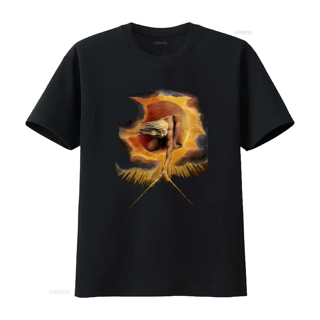 William Blake T shirt the Ancient of Days Art Print for Vintage Top For Everyday Wear