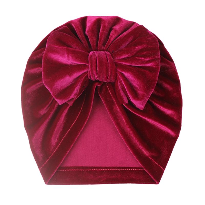 Newborn Baby Infant Girl Headwear Solid Color Design Girls Boys Caps Baby Hat Cute Turban Elastic Cap
