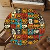 1pc Pumpkin, Skull Round Chair Mat Area Rug - Non-Slip, Floor Mat for Office, Bedroom, Home Decor Christmas Gift P0811399