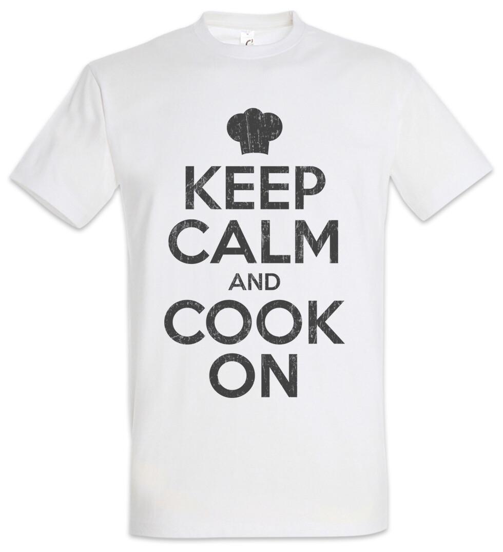 Keep Calm And Cook On Mens T-Shirt Mens Womens Tees Top Chef Chef Cook Kitchen Cuisin Cooking Stars 3XL