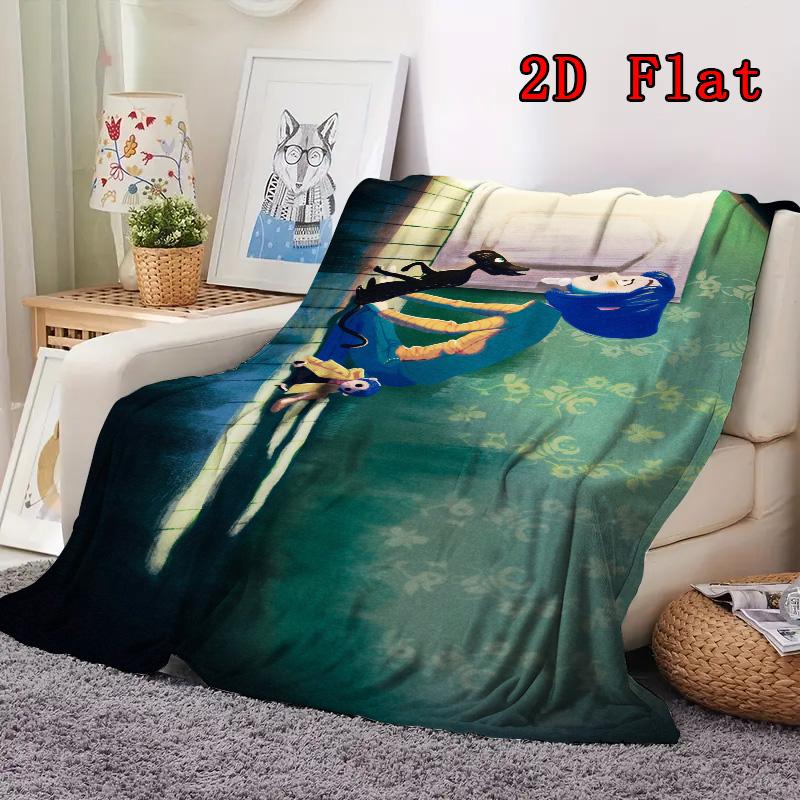 Coraline 2D Flat Pattern Flannel Blanket High Quality All Seasons Warmth and Comfort Perfect for Christmas Gifts.MMT0918444
