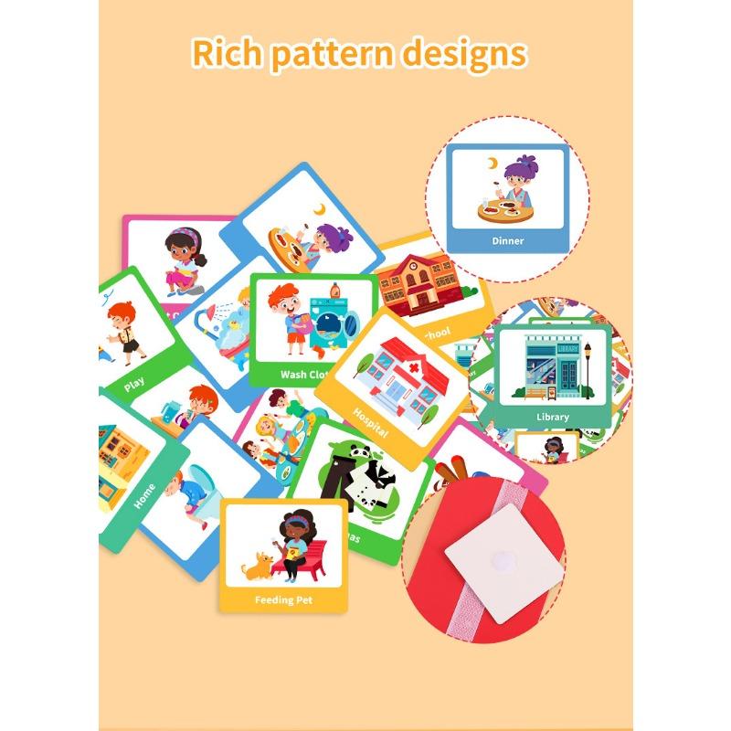 Kids Behavior Visual Schedule Nonverbal Communication Daily Routine Planning Cards