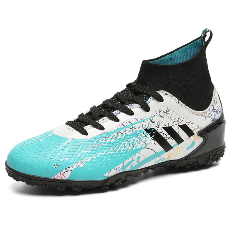New high-top football shoes, men's AG long nails artificial turf TF broken nails training children's men's and women's sneakers