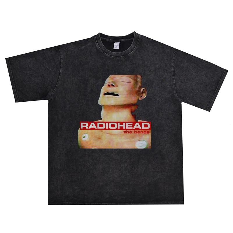 

Горячая Распродажа Британская Рок-Группа Radiohead Классический Постер Графический Принт Футболка Мужчины Женщины Уличная Мода Ретро Стирка Хлопок Оверсайз Лето Новая Футболка L