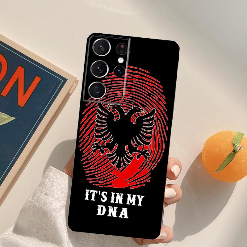 Albanien Albaner Flagge Handyhülle Für Samsung Galaxy S25 S26 Ultra S20 S21 S22 S23 S24 Plus S10 S25 FE Rückabdeckung