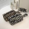 Leopard Print Makeup Bags Makeup Brush Pen Bag High Quality Women's Large Capacity Cosmetic Bag Portable Storage Handbag