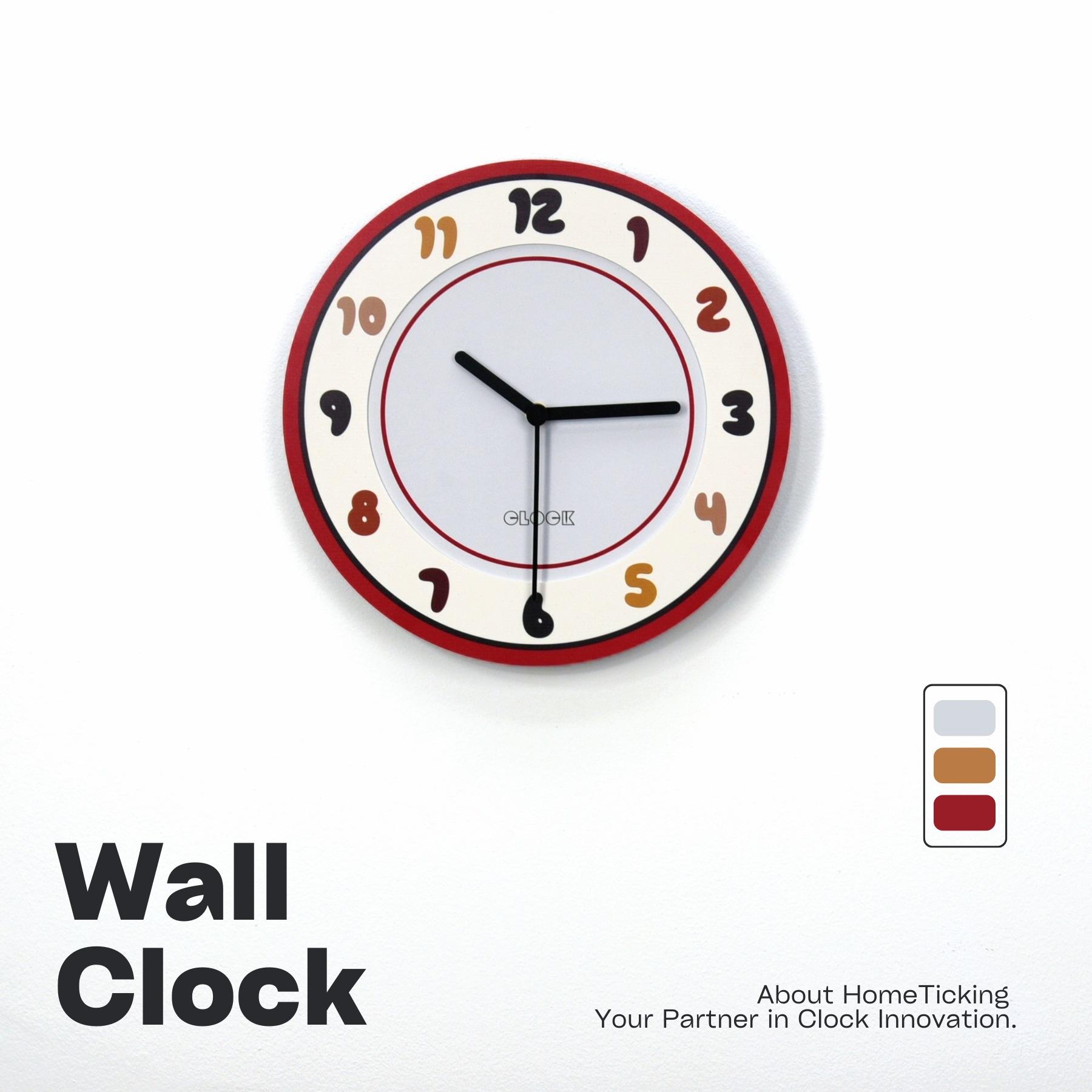 

Dopamine Cute Light Luxury Wall Clock Punch-free Clock Living Room Home Fashion New Creative Wall SC3-7-B without swing