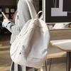 Lightweight Corduroy Backpack Large Capacity Casual Students Daypack Solid Color School Bag  Travel