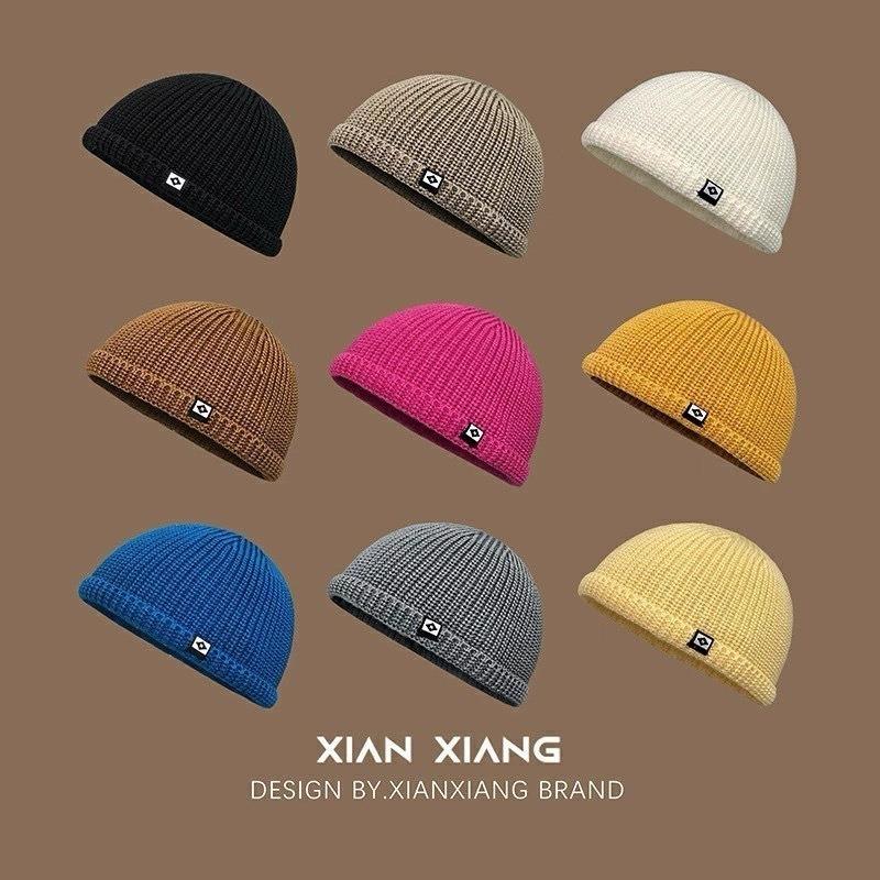 Hat Women's New Autumn and Winter Fleece Thickened Thermal Hat Cold Protection Ear Protection Cold Hat Small Knitted Wool Hat