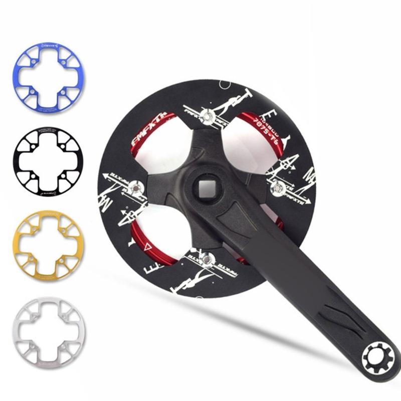 Mountain Bike Chainwheel Guard Cover Aluminum Alloy Bicycles Chainring Guard Bike Crankset Protector Easy To Use