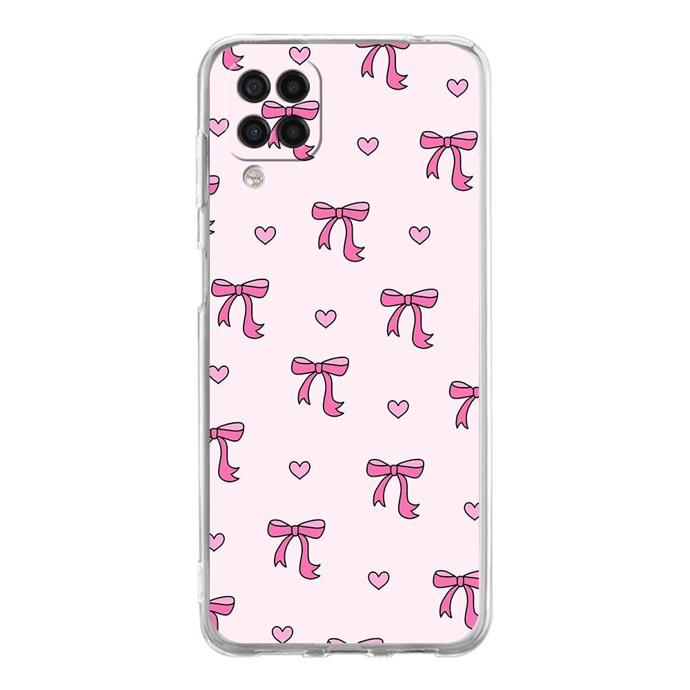 Phone Case For Samsung Galaxy A13 A33 A35 A55 A73 A53 A23 A51 A71 A21S A31 A41 A05s A03S A15 A25 5G Cover Cute Pink Heart Bow