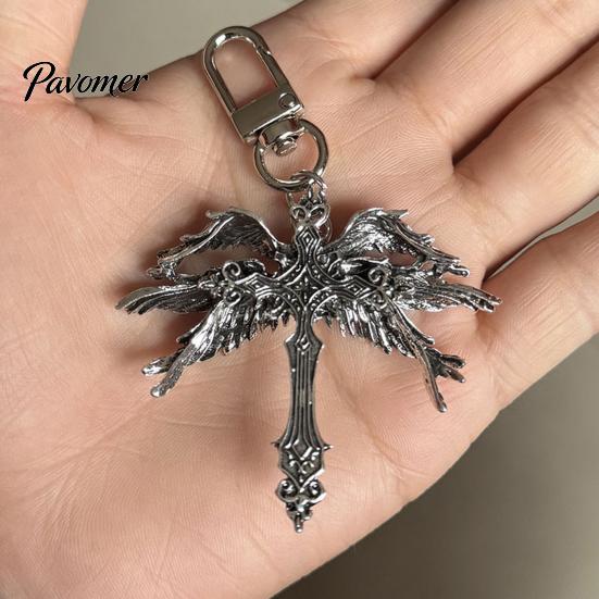 Dainty Alloy Necklace for Women Vintage Six-Winged Angel Pendant Necklace, Gothic Wing Charm Jewelry, Elegant Jewelry Daily Wear Fashion Men
