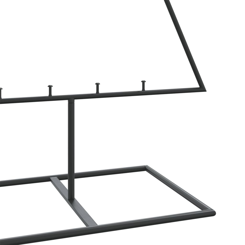 Metal Christmas Tree for Decorations Black 150 cm