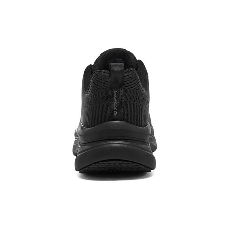 Skechers Dlux Walker Fabric Sport Comfort Low Top Casual Shoes Men Sneakers Black 232364-BBK