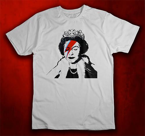 Bansky Queen Elizabeth T-shirt Best Gift Street Art T Shirt TShirt Tee Man Woman-