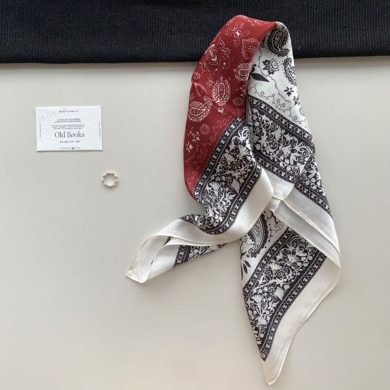 100% Mulberry Silk Square Scarf 70cm Fashion Neck Head Women