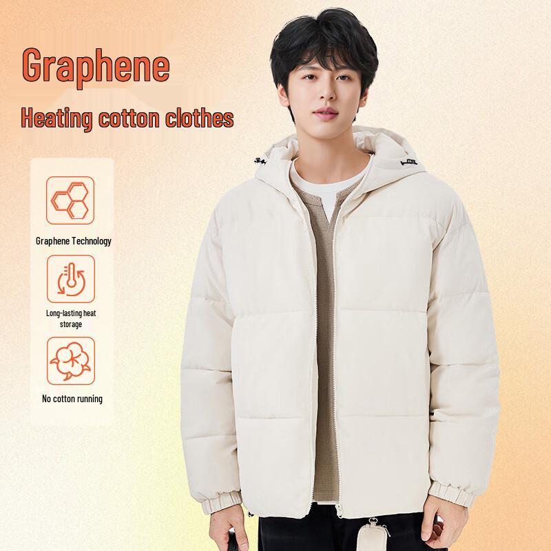 Hodo Men's Hooded Thickened Padded Jacket