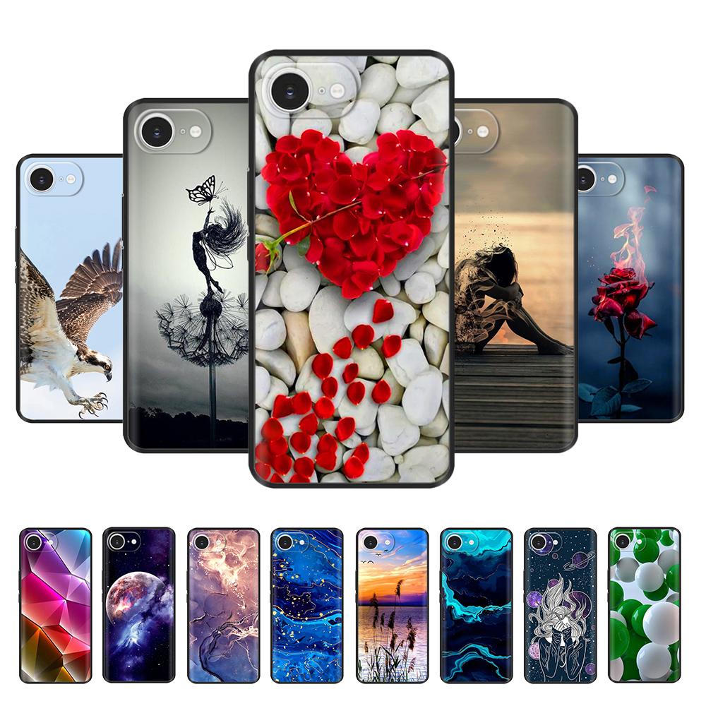 For iPhone 16E Case Printed Cute Cartoon Phone Case for iPhone 16E 2025 Soft Silicone Back Cover For iPhone 16E SE 4 TPU Fundas