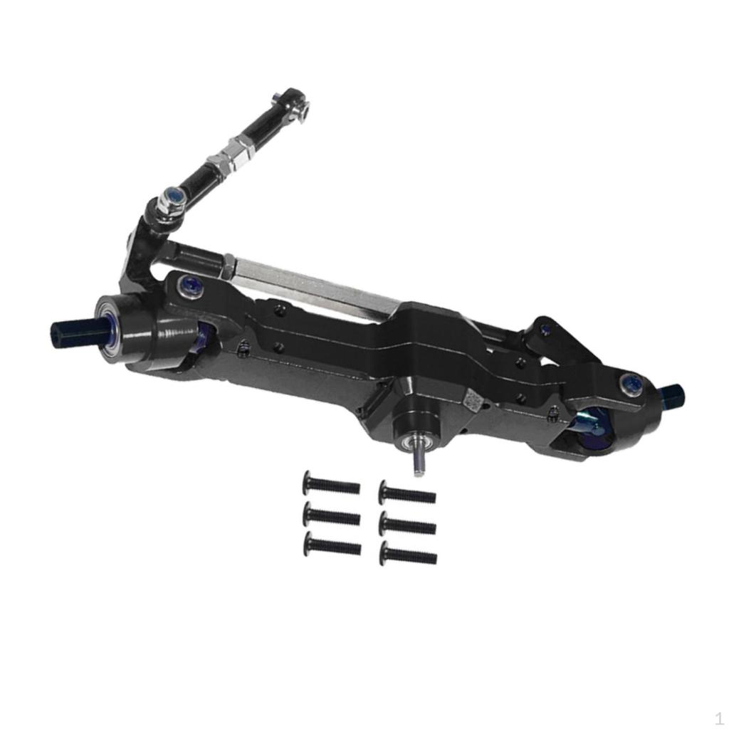 Front Bridge Axle Assemble Metal 1/16 Upgrade RC Drive Set for Remote