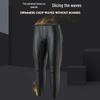 Exklusive Herren-Badehose mit langen Beinen, schnelltrocknend, Haifischhaut-Optik, Renn-Badehose