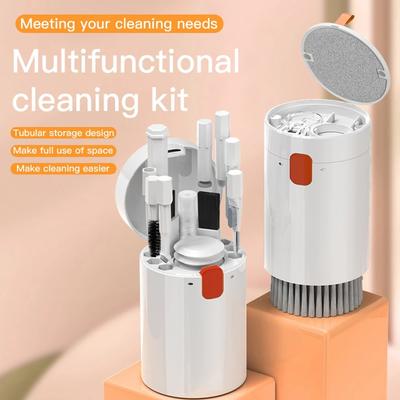 Kit de nettoyage 20-en-1 Brosse pour clavier d'ordinateur Stylo de nettoyage pour écouteurs Flacon pulvérisateur pour nettoyage d'écran Outils de nettoyage Extracteur de touches