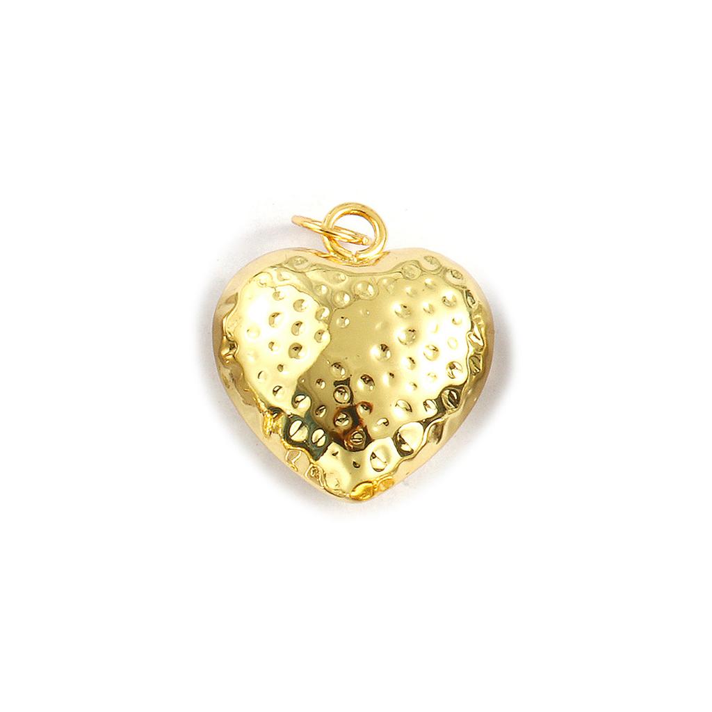 2 PCs Brass Charms Gold Plated Heart Shell Charms Pendants For DIY Necklace Bracelet Earrings Jewelry Making Findings