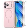 Protective Case - BOOLING - iPhone 17 Pro Max - Pink - Shockproof - 2 Tempered Glass