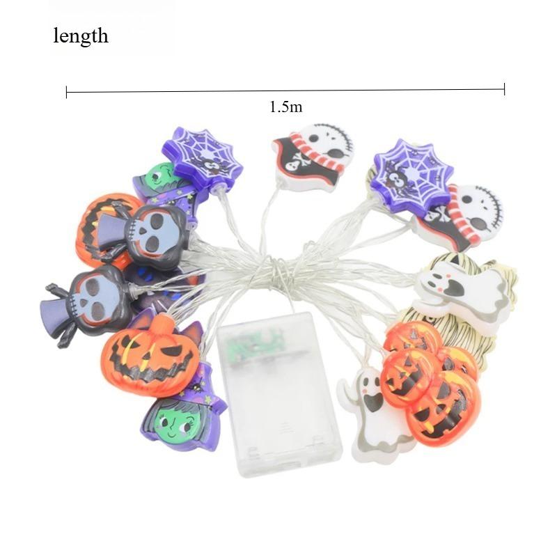 Bunte Laterne Halloween Kürbislaterne Lichterkette Fledermaus Geisterhand Horror Geisterfest Feld Festival Dekoration Lichterkette