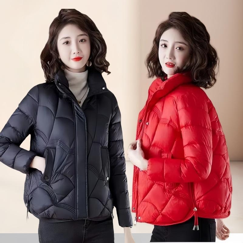 Down cotton-padded clothes women's short winter new casual warm cotton-padded clothes versatile rhombus small cotton-padded jacket