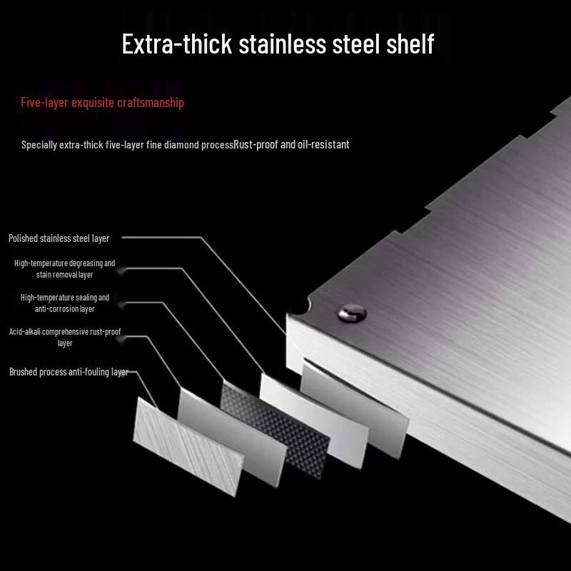 Stainless Steel Slim Corner Storage Shelf