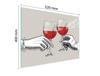 SZKLANA DESKA DO KROJENIA 52x40 WINO