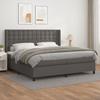 3137568 vidaXL Divan Bed with Mattress Cappuccino 200x200 Cm