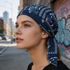 Cappello Turbante Rinfrescante Fantasia Paisley Vestibilità Elastica Cinghie Regolabili Foulard Cappello Tessuto Traspirante che Assorbe il Sudore Cappello da Ciclismo per Esterno