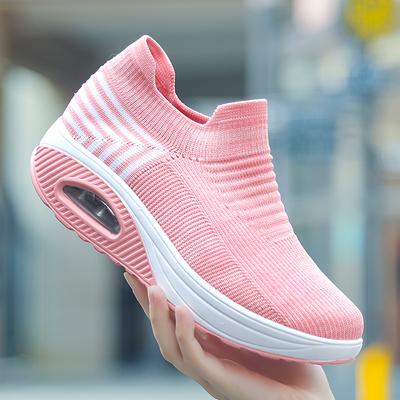 Sneakers con Zeppa da Donna Antiscivolo Comode Scarpe Sportive per Donna Scarpe Vulcanizzate Casual da Esterno Allenatori da Passeggio da Donna