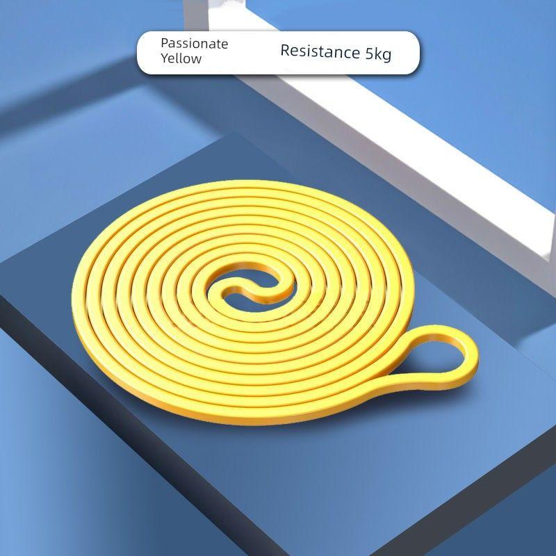 

Yoga Elastic Band Female Fitness Men and Women Resistance Hip Strength Training Ring Practice Stretch Tension Band Practice Handy Gadget Hip Ring [[Yellow] 2-15 lb pull