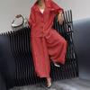 New Autumn Commute Style Floral Striped Loose Blazer Casual Suit Set