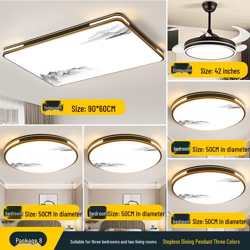 2025 LED Ceiling Light: Bright Core Design for Living, Bedroom, Study, and Dining Rooms, Wrought Iron Fixture