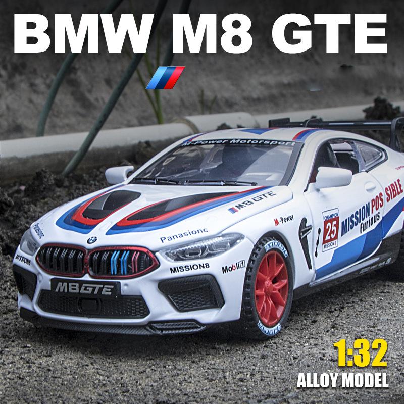 1/32 Scale M8 GET Diecast Car Model Toy, Pull Back Toy Vehicle with Sound and Light for Kids Toddler Boys Girls Gift Collection