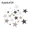24Pcs Rhinestones Star Appliques Iron on Star Patches for Clothes Dress Pants Jeans Hat Bag Clothing Embellishments