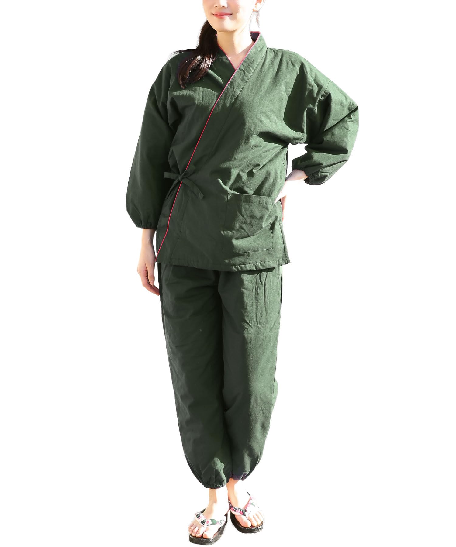 

ON NISHIKI Зимнее Самэ Стеганый Флис с Теплой Подкладкой для Холодной Погоды и Домашней Одежды Женское Ультра-Теплое (Рабочая одежда), Толстый,