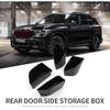 Smabee 4PCS Rear Door Side Organizer for BMW X5 2019-2025 Door Side Storage Box 2024 Accessories TPE Rear Car Door Slot Tray Organizer Black