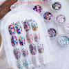 1jar Manicure Accessories DIY Nail Art Design Colorful Iridescent Laser Nail Glitter Decoration Mixed Colors Sequin Flakes