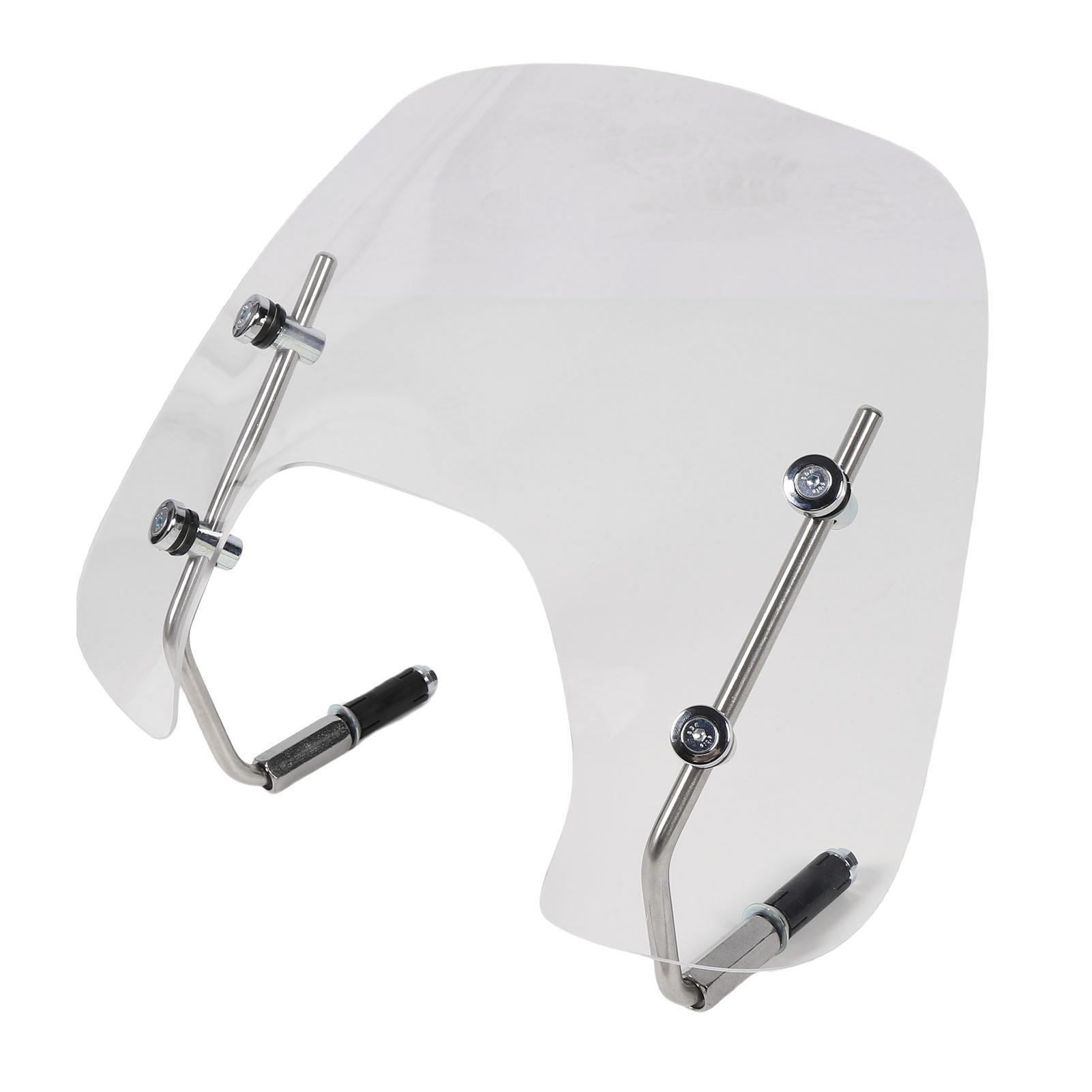 

Motorcycle Windshield Anti Impact Acrylic Wind Deflector Screen with Mounting Hardware Replacement