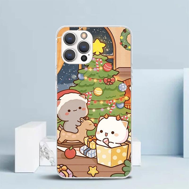 Bubu Dudu Cartoon Cute Soft Cover for iPhone 16 17 Air 15 14 Pro Max 16E Phone Case 13 Mini 12 11 7 SE 8 Print Pattern Fit Cases