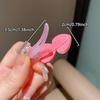 Colorful Flower Heart Hairpin Acrylic Side Hair Clips Cute Kids Hair Clips  For Kids